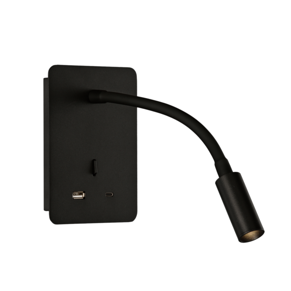 Senda Lampada Da Muro Nero