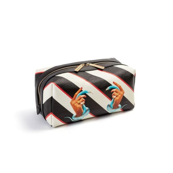 Wash Bag Stripes Hands with Snakes - immagine 2