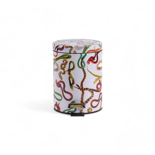 Dustbin 5L - Snakes Bianco