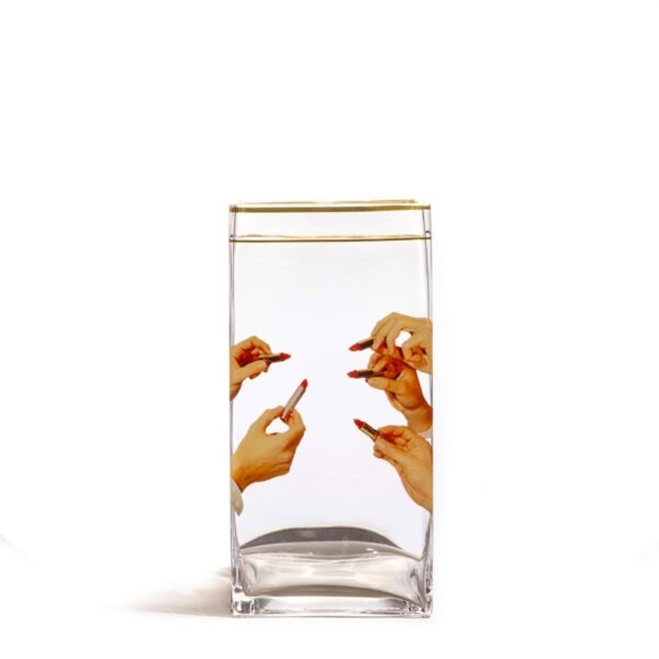 Glass Vaso big Lipstick