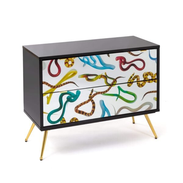 Cassettiera con 2 Cassetti Snakes - immagine 2