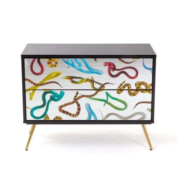 Cassettiera con 2 Cassetti Snakes