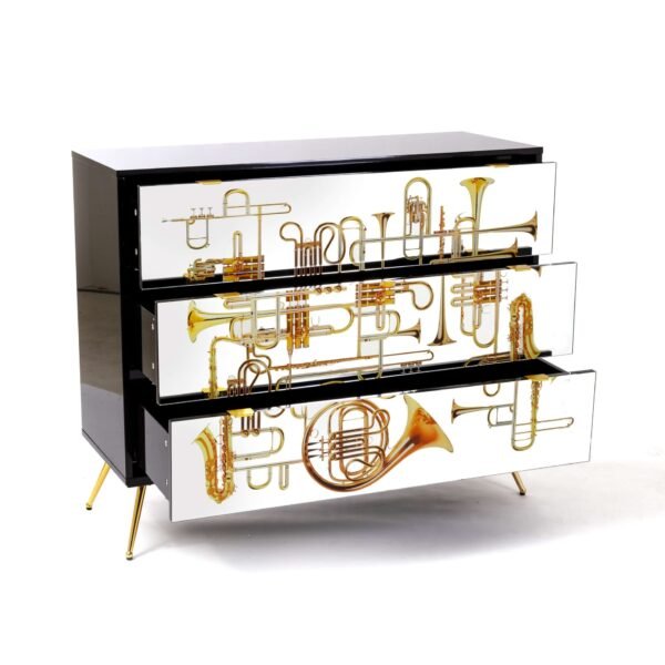 Cassettiera con 3 Cassetti Trumpets - immagine 3