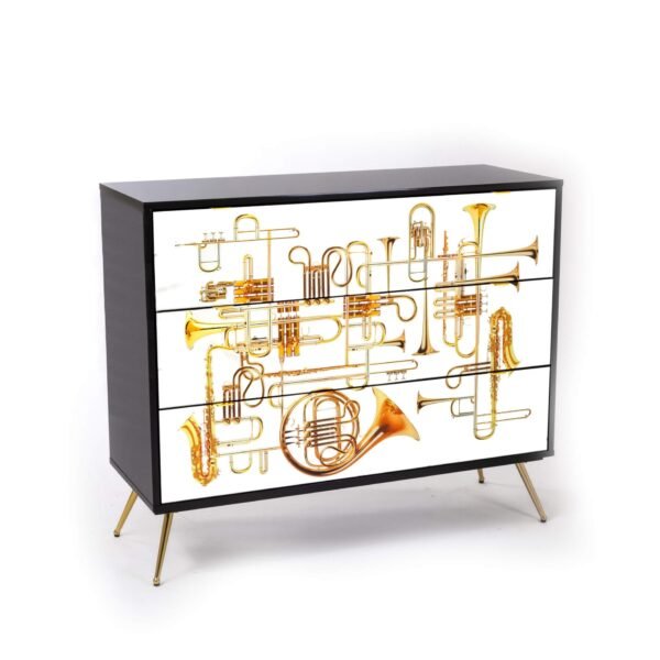 Cassettiera con 3 Cassetti Trumpets - immagine 2