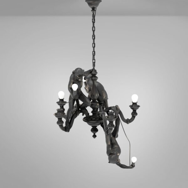 Monkey Chandelier Nero - immagine 2