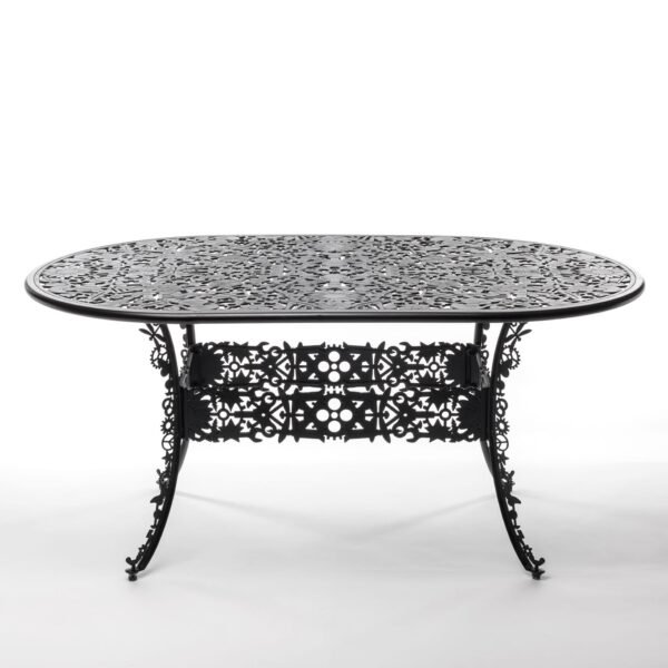 Industry Collection ALUMINIUM OVAL TABLE - Nero - immagine 2
