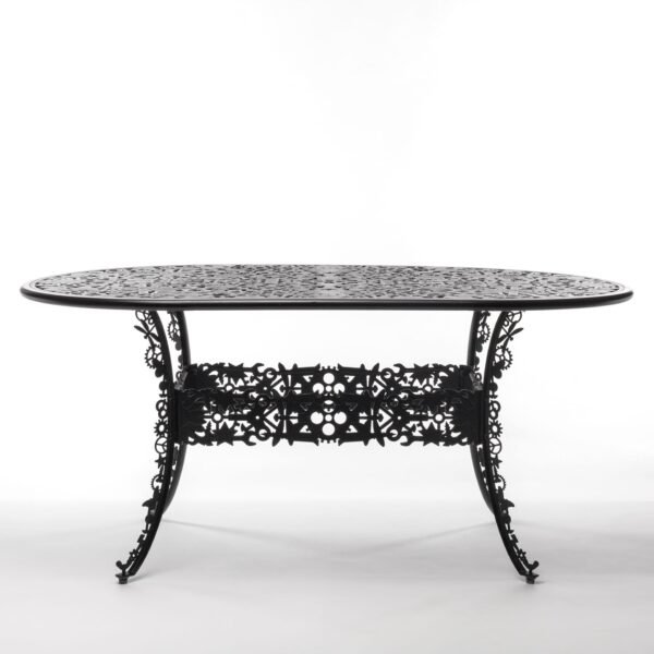 Industry Collection ALUMINIUM OVAL TABLE - Nero - immagine 3