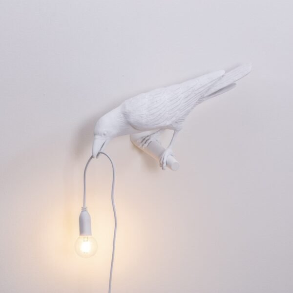 Bird Lampada Bianco Looking Left - immagine 2