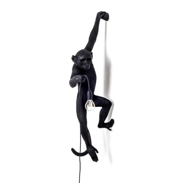 The Monkey Lampada Nero Hanging Version Left