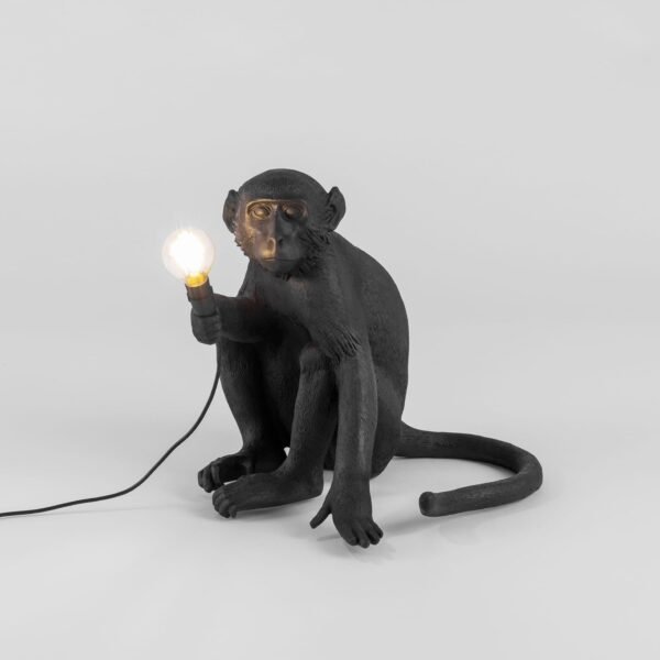 The Monkey Lampada Nero Sitting Version - immagine 2