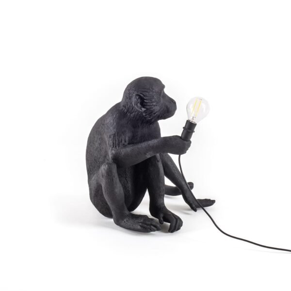 The Monkey Lampada Nero Sitting Version - immagine 6