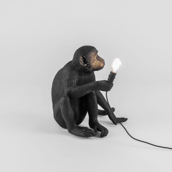 The Monkey Lampada Nero Sitting Version - immagine 5