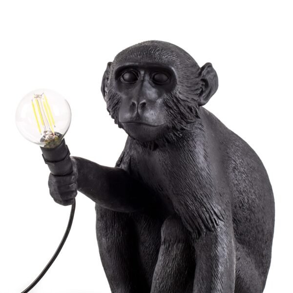 The Monkey Lampada Nero Sitting Version - immagine 3