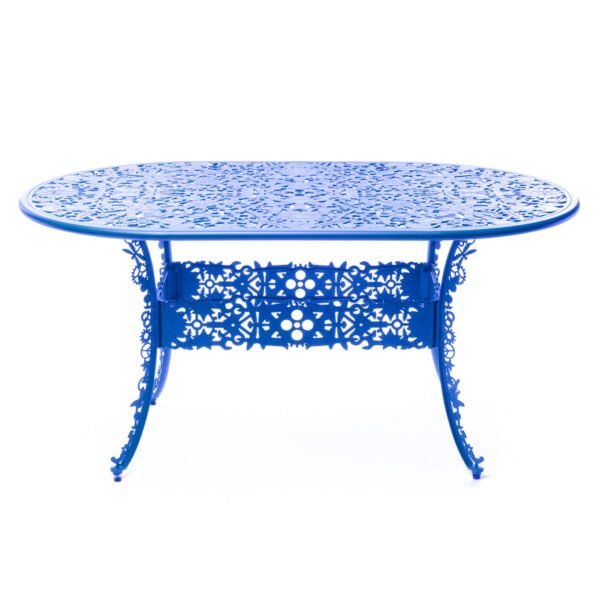 Industry Collection ALUMINIUM OVAL TABLE - SKY Blu - immagine 5
