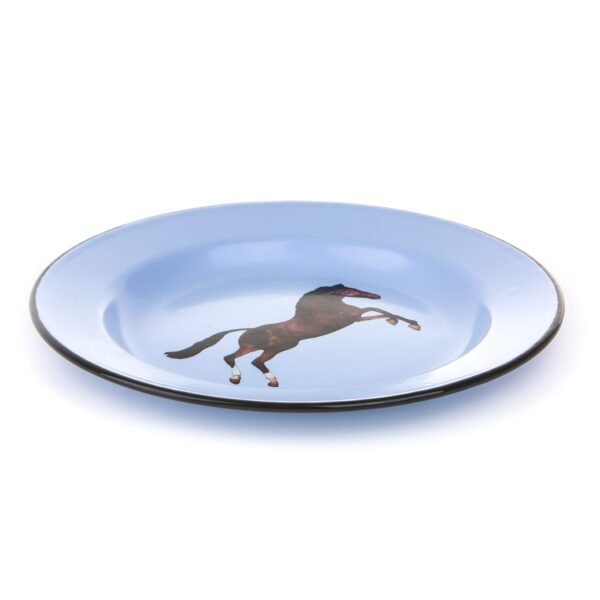 Enamel Piatto Horse - immagine 2