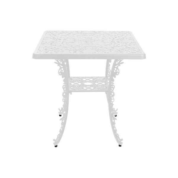 Industry Collection Aluminium Square Table Bianco