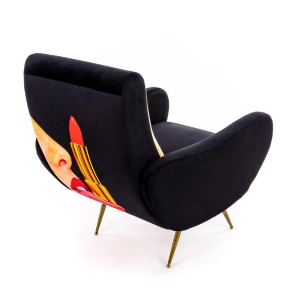 Poltrona Tongue Nero - immagine 2
