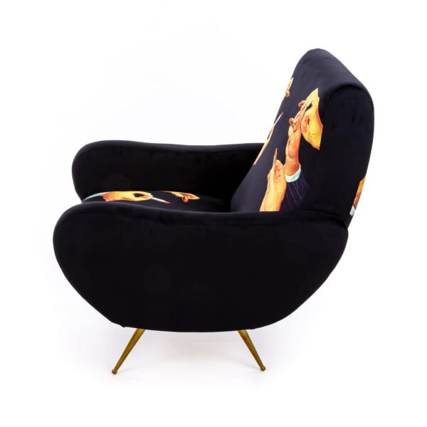 Poltrona Lipstick Nero - immagine 3